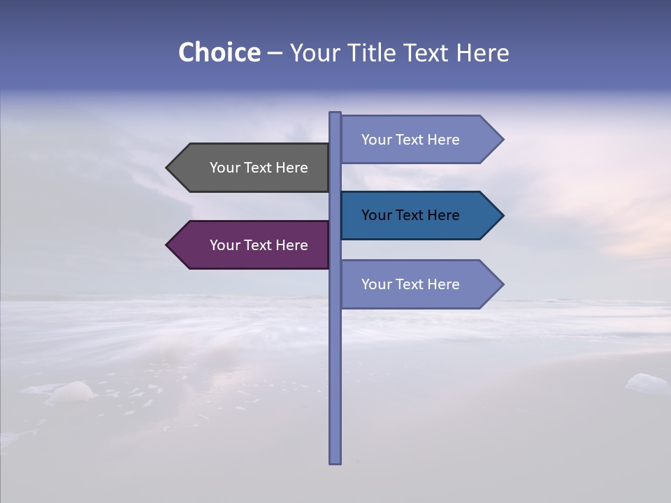 Shore Evening Color PowerPoint Template