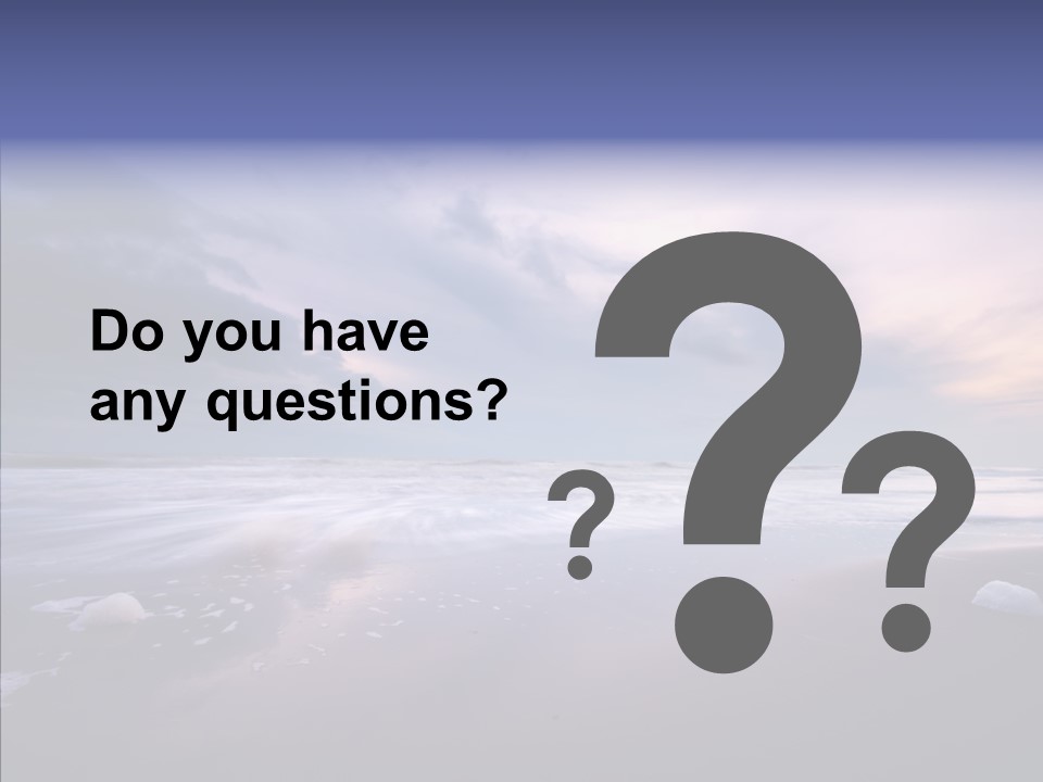 Shore Evening Color PowerPoint Template