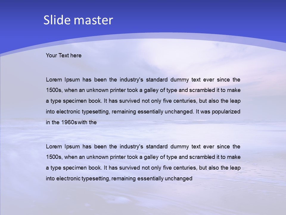 Night Weather Touristic PowerPoint Template