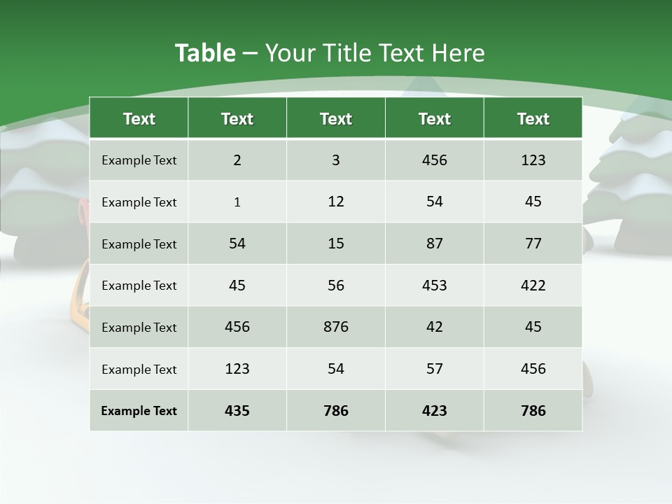 Sleigh Christmas Render PowerPoint Template
