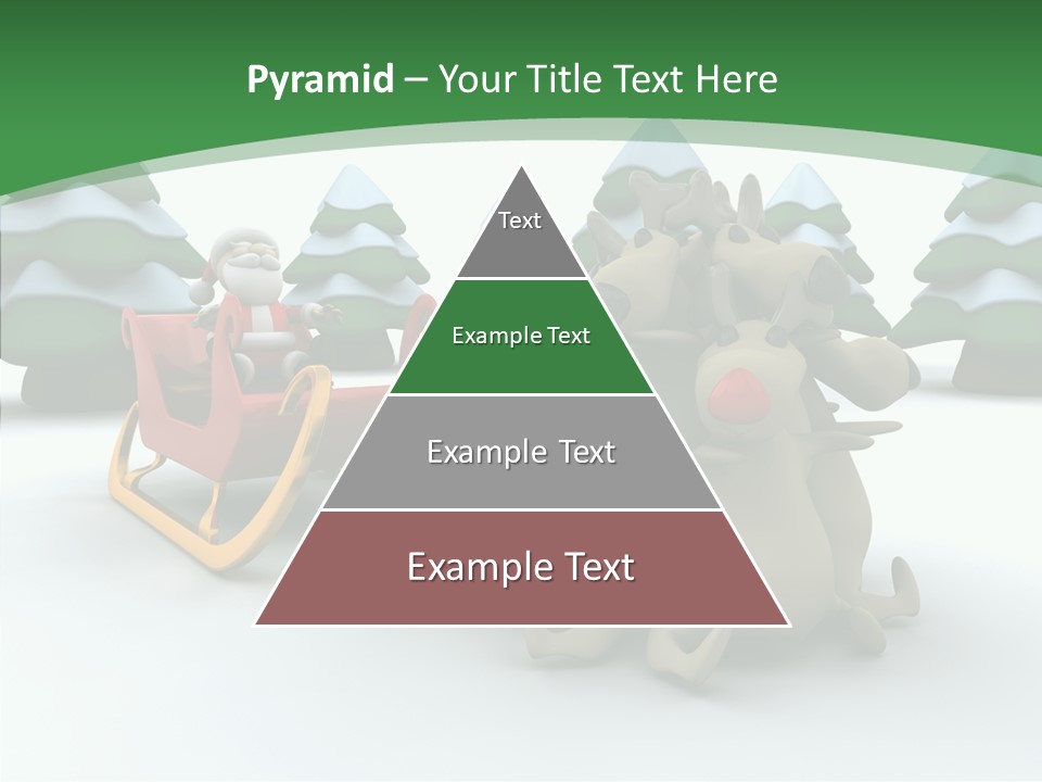 Sleigh Christmas Render PowerPoint Template