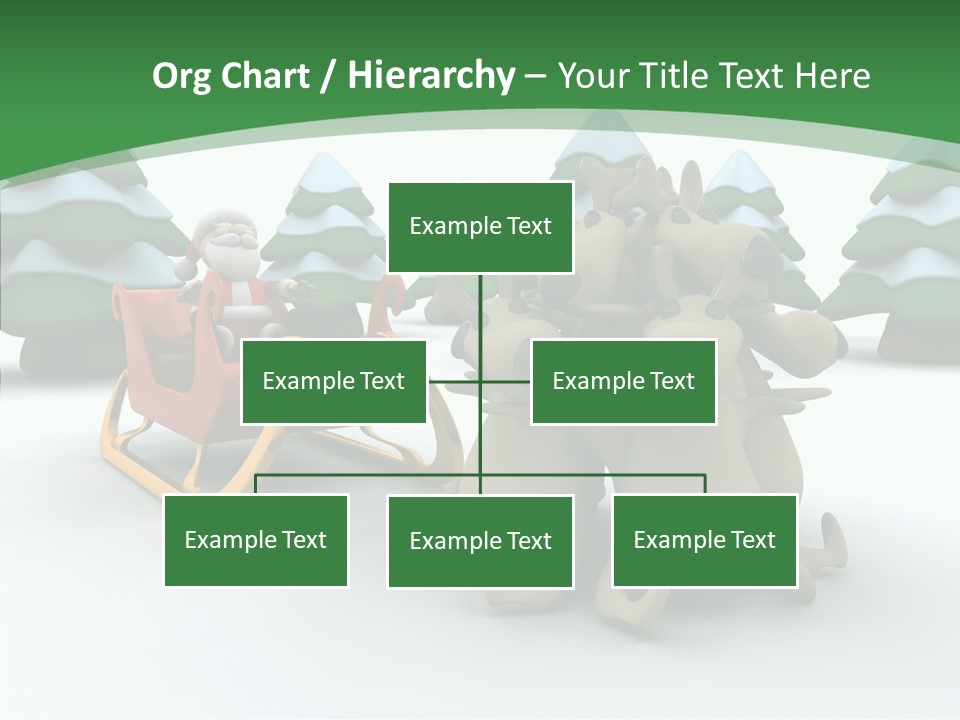 Sleigh Christmas Render PowerPoint Template