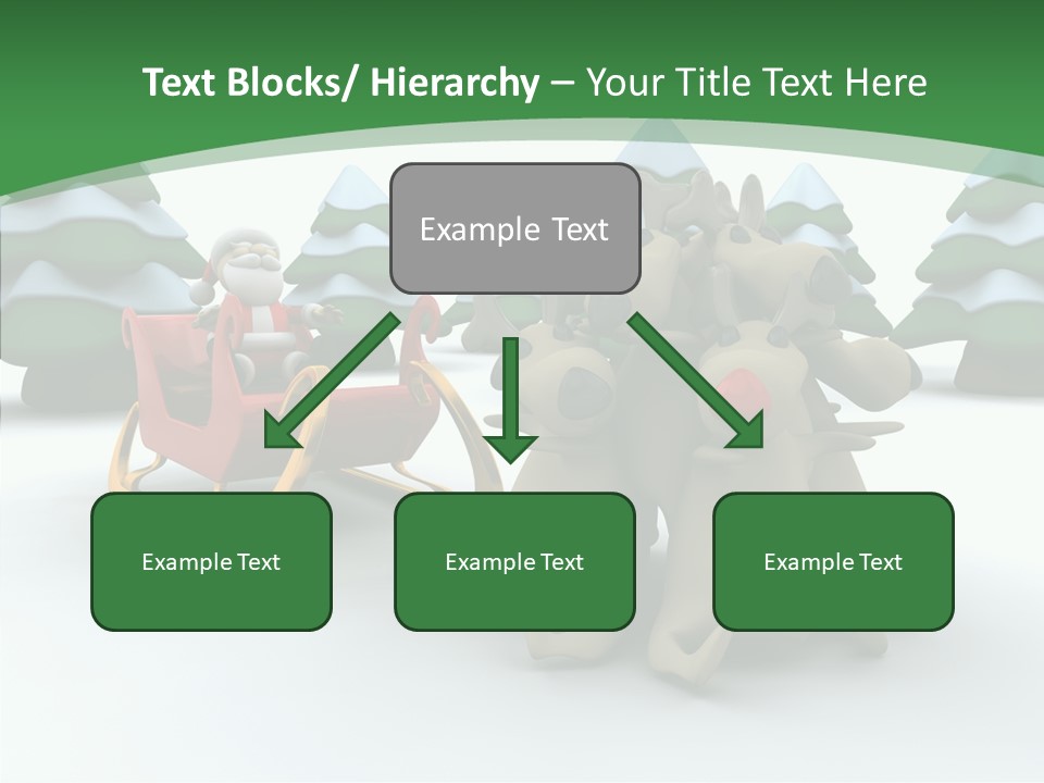 Sleigh Christmas Render PowerPoint Template