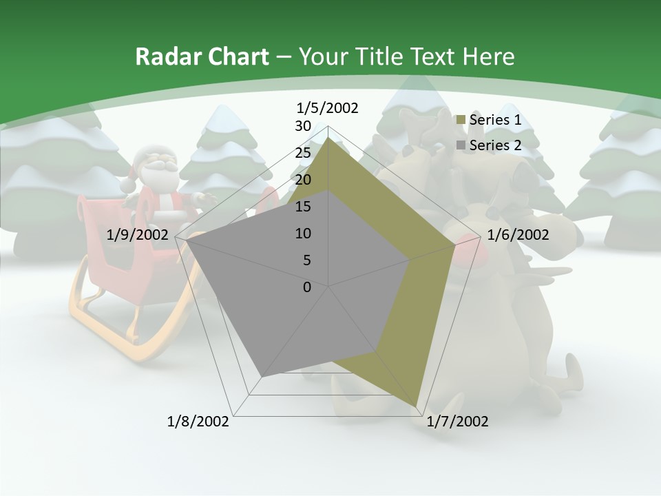 Sleigh Christmas Render PowerPoint Template