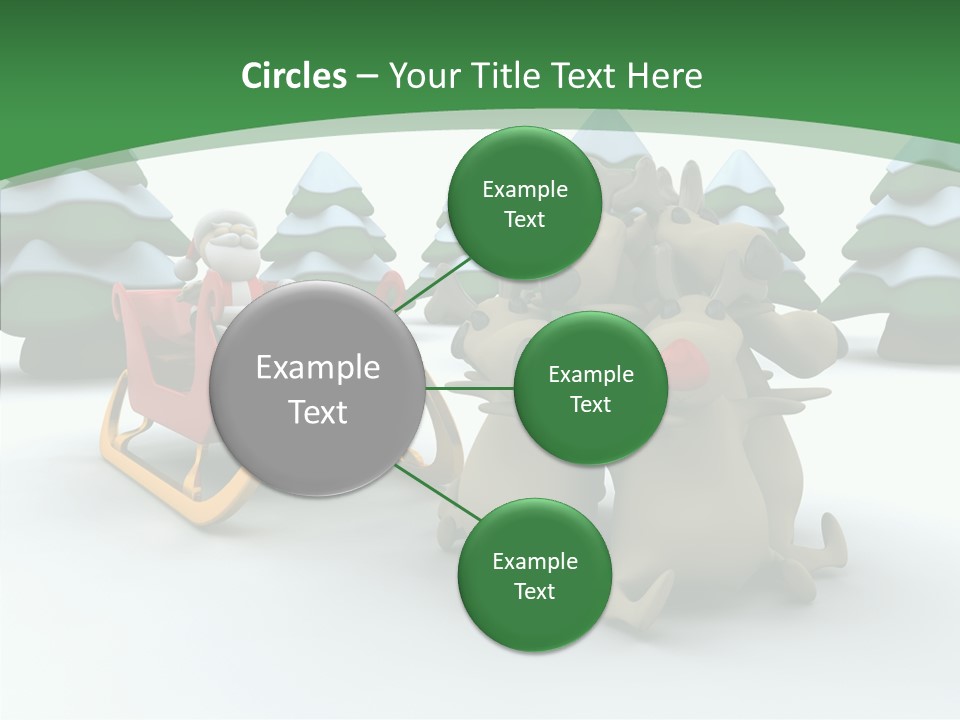 Sleigh Christmas Render PowerPoint Template