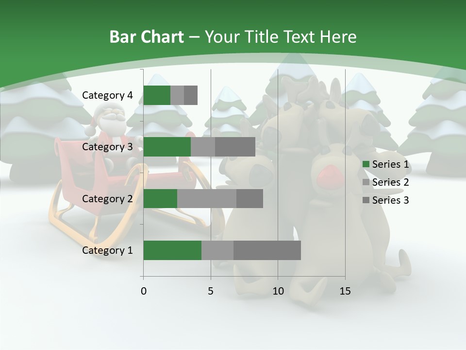 Sleigh Christmas Render PowerPoint Template