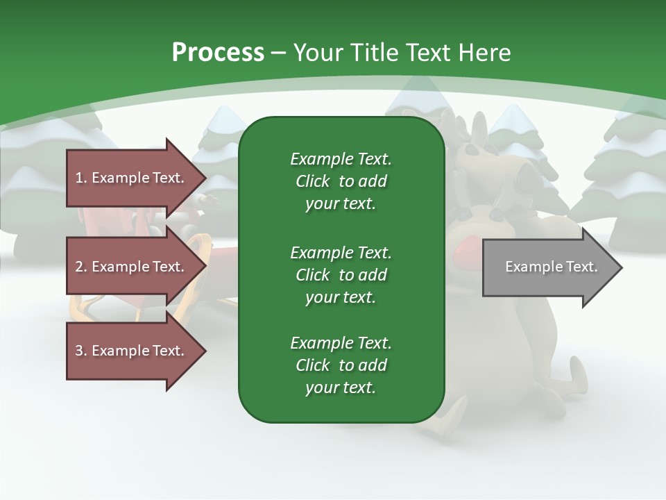Sleigh Christmas Render PowerPoint Template