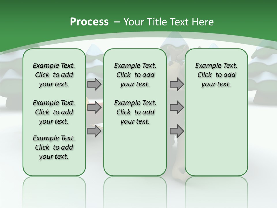 Sleigh Christmas Render PowerPoint Template