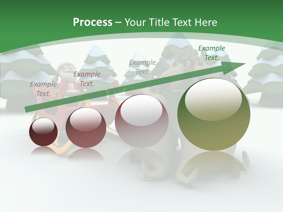 Sleigh Christmas Render PowerPoint Template