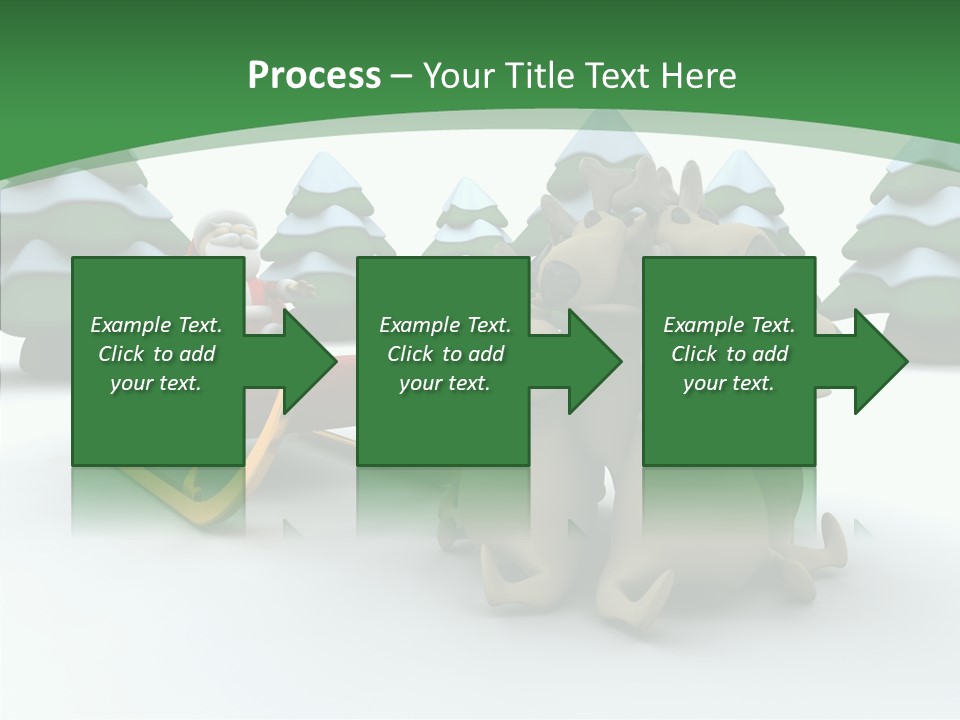 Sleigh Christmas Render PowerPoint Template