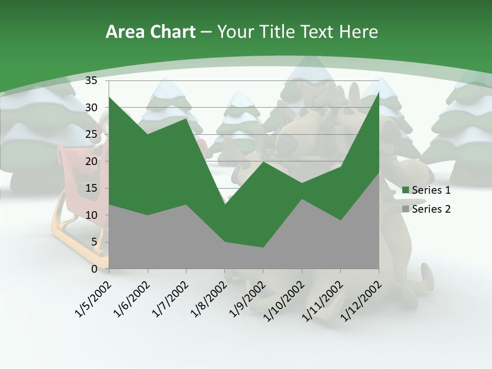Sleigh Christmas Render PowerPoint Template