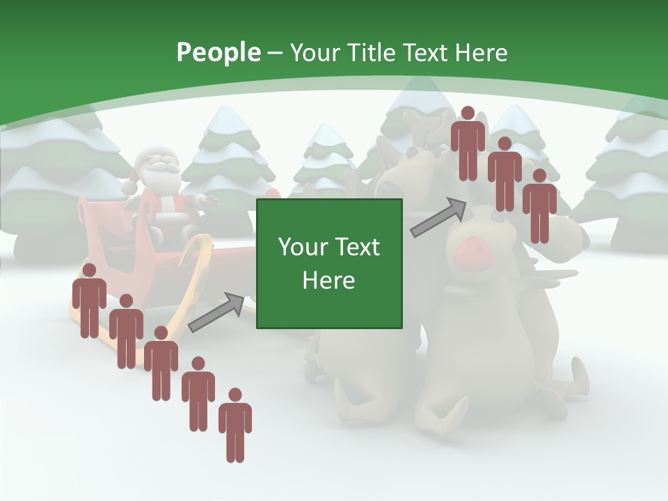 Sleigh Christmas Render PowerPoint Template
