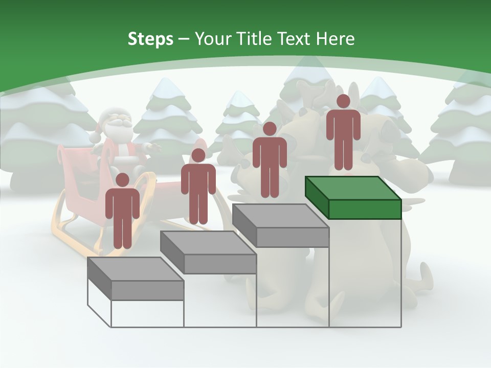 Sleigh Christmas Render PowerPoint Template