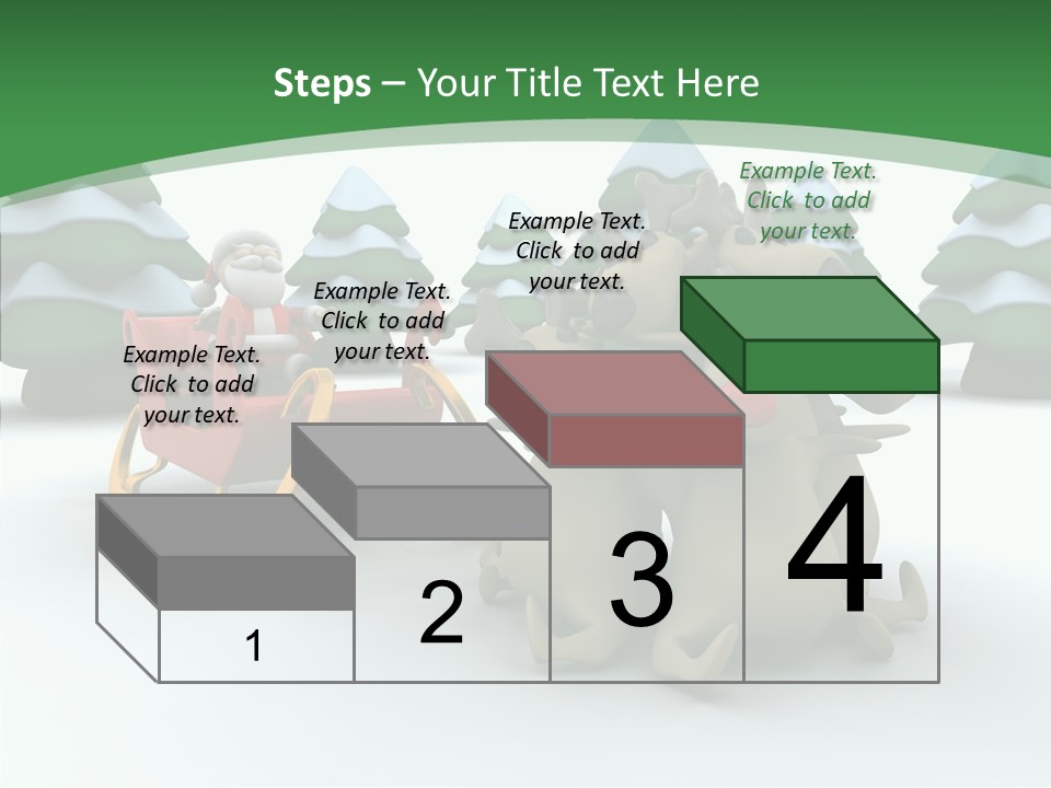 Sleigh Christmas Render PowerPoint Template