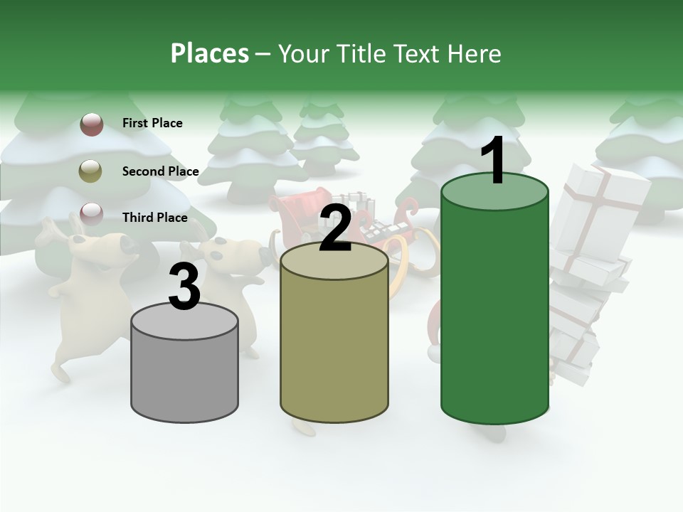 Gift Snow Presents PowerPoint Template