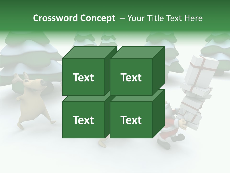 Gift Snow Presents PowerPoint Template