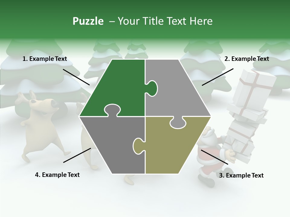 Gift Snow Presents PowerPoint Template