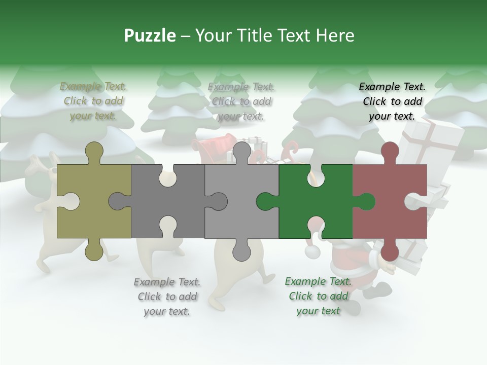 Gift Snow Presents PowerPoint Template