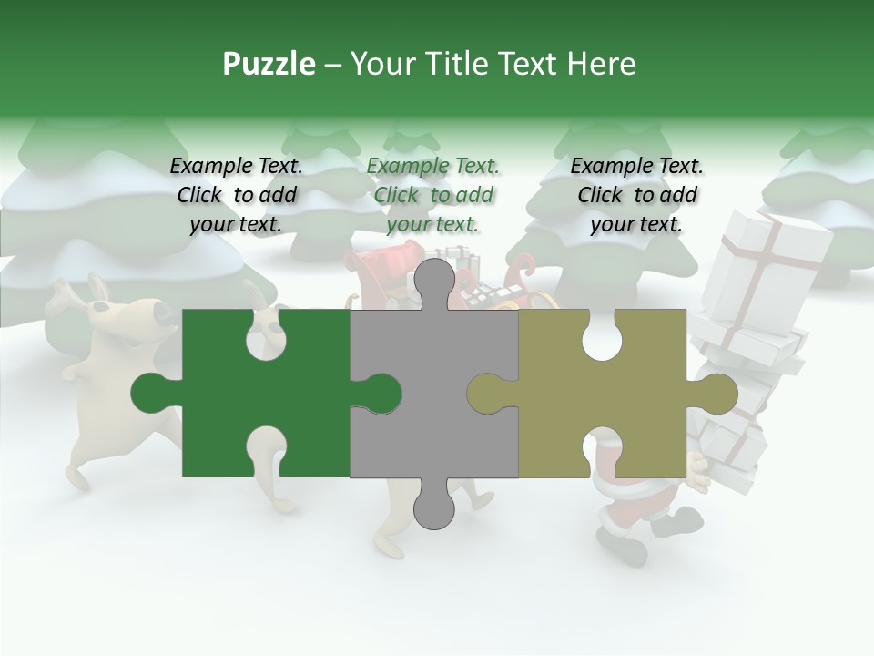 Gift Snow Presents PowerPoint Template