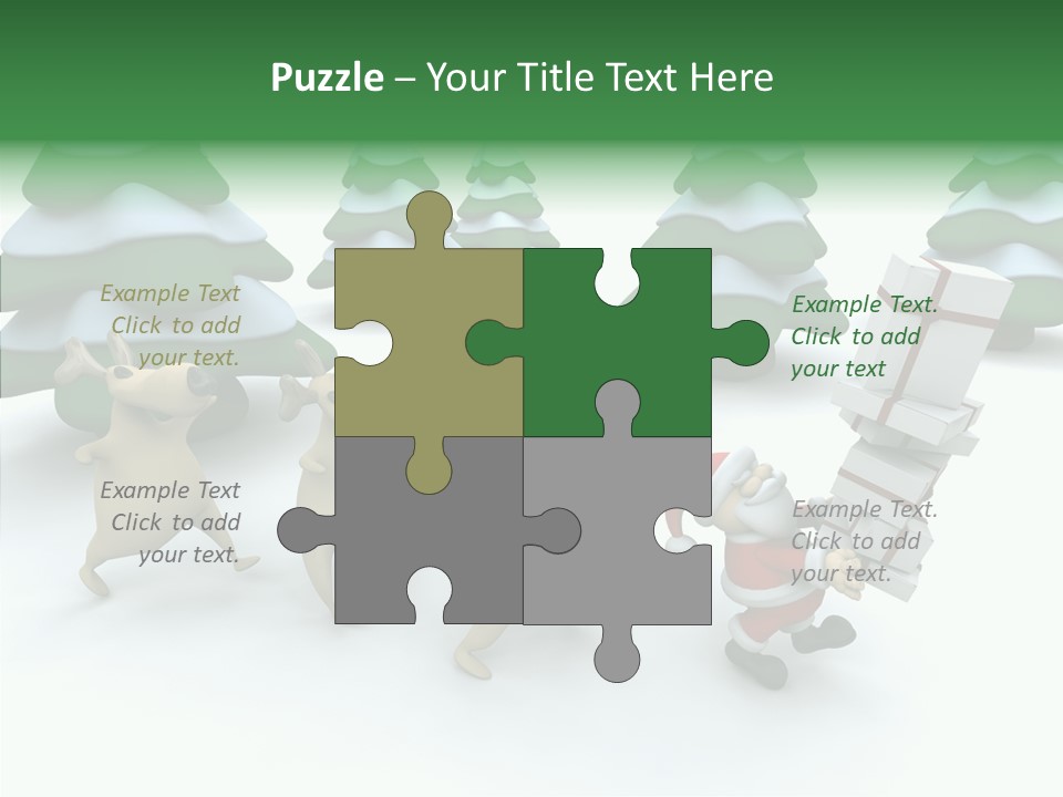 Gift Snow Presents PowerPoint Template