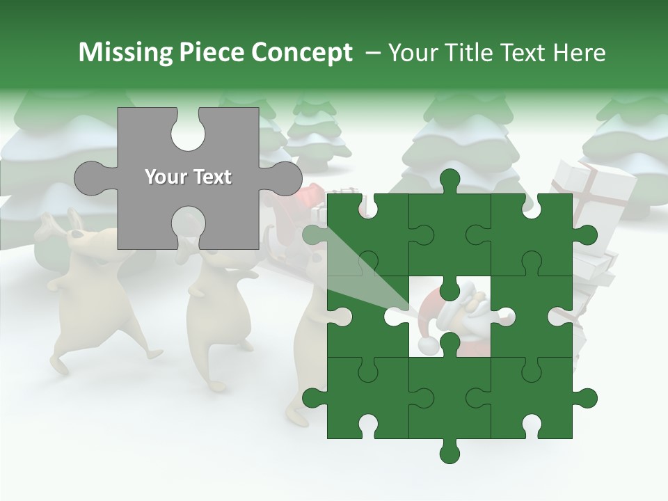 Gift Snow Presents PowerPoint Template