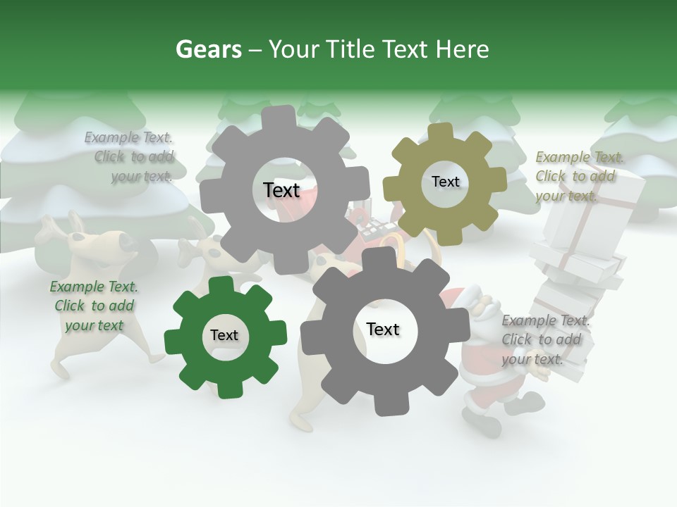 Gift Snow Presents PowerPoint Template