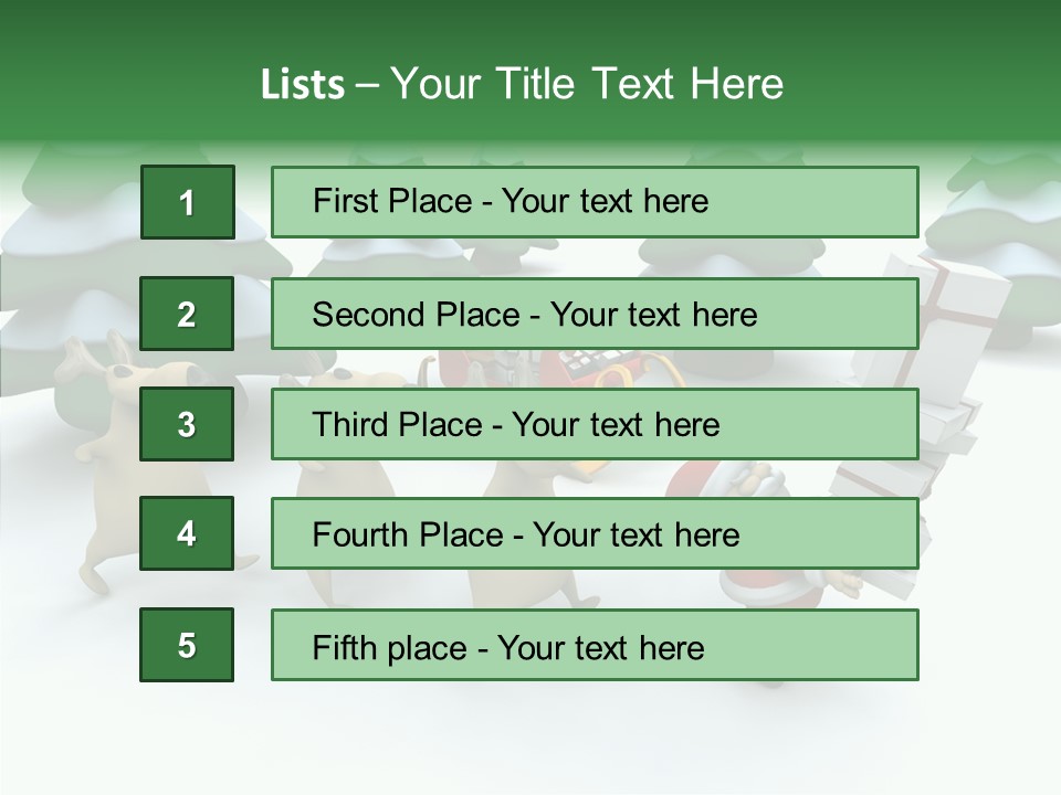 Gift Snow Presents PowerPoint Template
