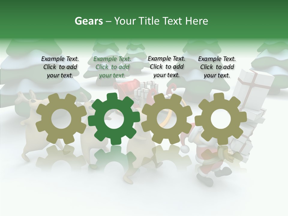 Gift Snow Presents PowerPoint Template