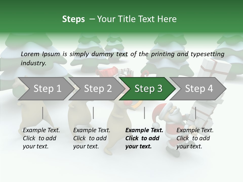 Gift Snow Presents PowerPoint Template