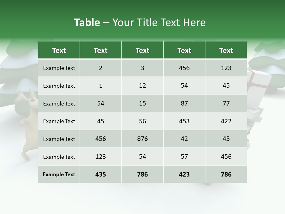 Gift Snow Presents PowerPoint Template