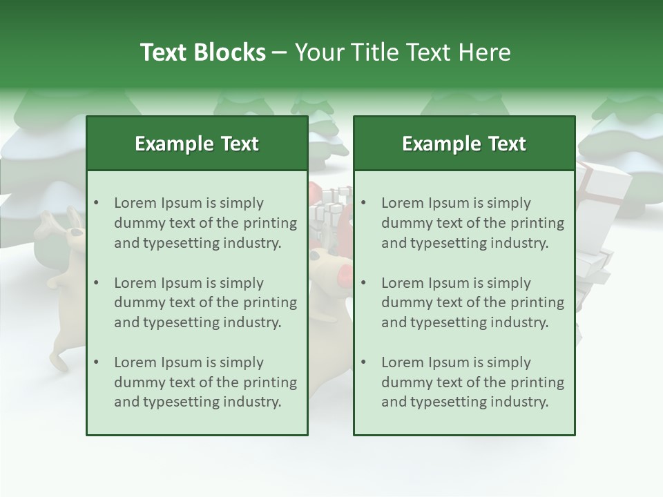 Gift Snow Presents PowerPoint Template