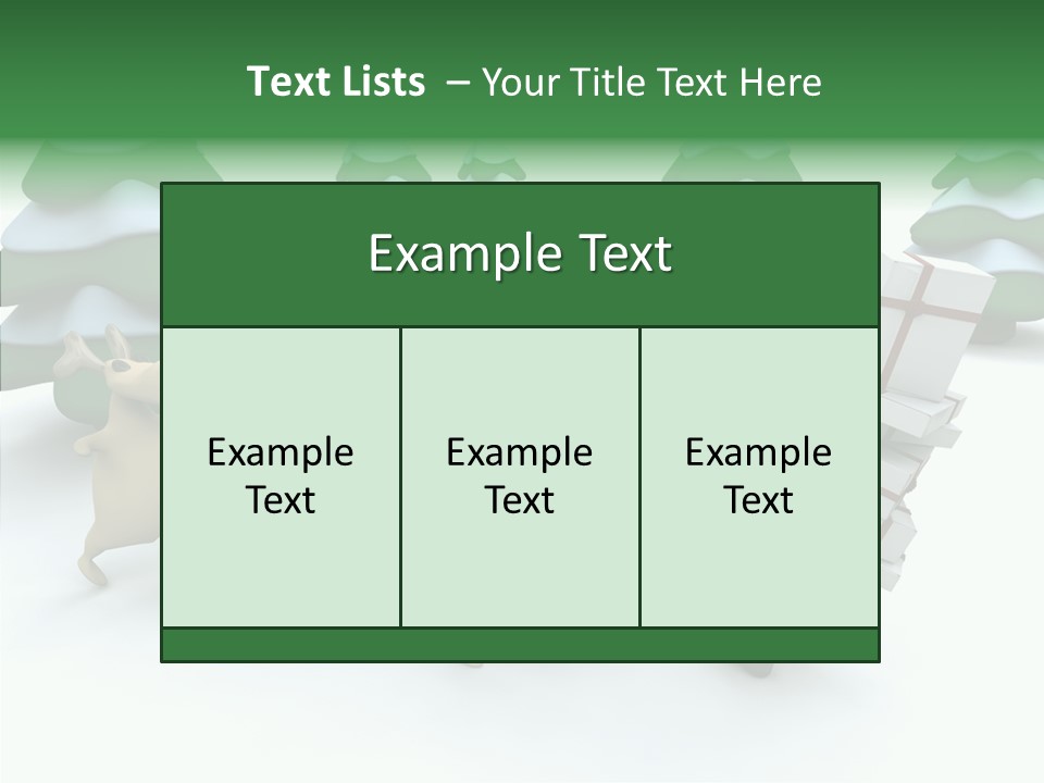 Gift Snow Presents PowerPoint Template