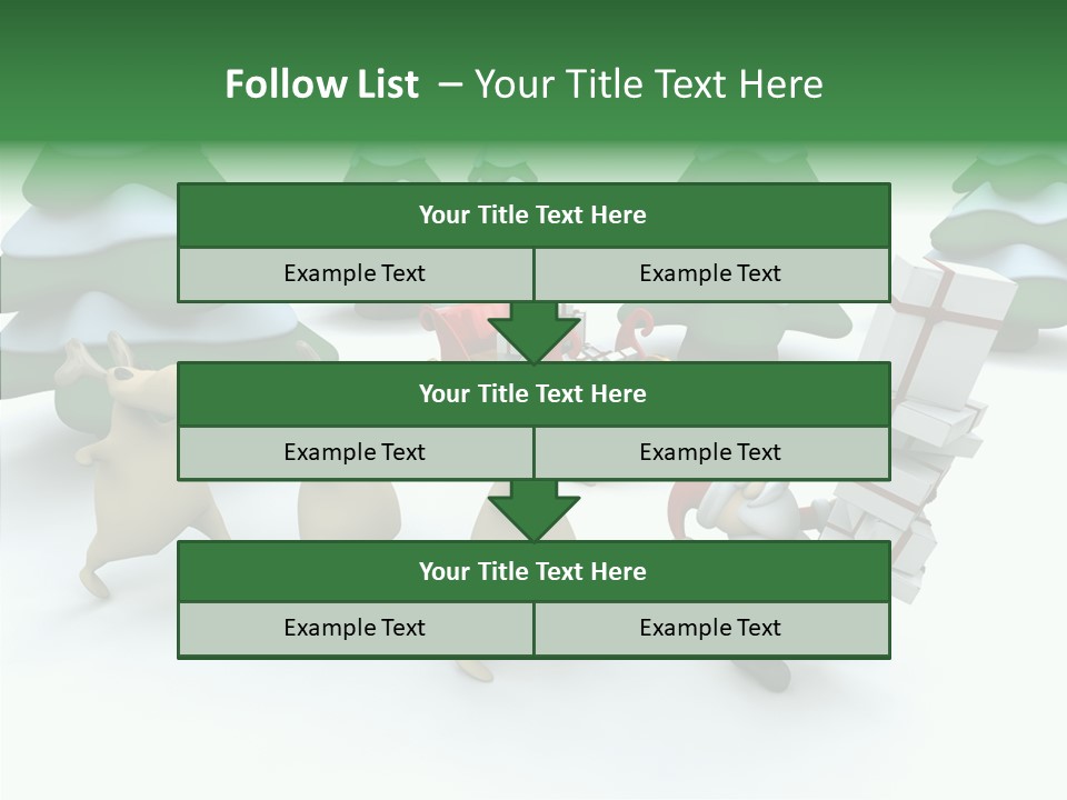 Gift Snow Presents PowerPoint Template