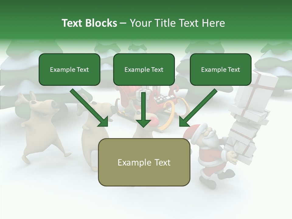 Gift Snow Presents PowerPoint Template
