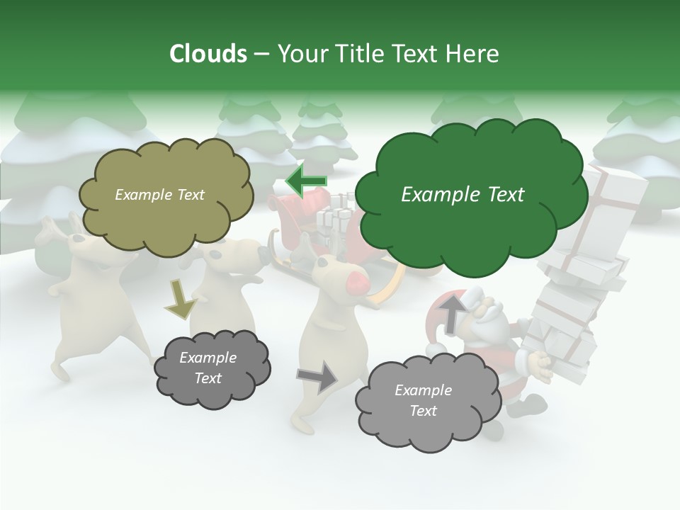 Gift Snow Presents PowerPoint Template