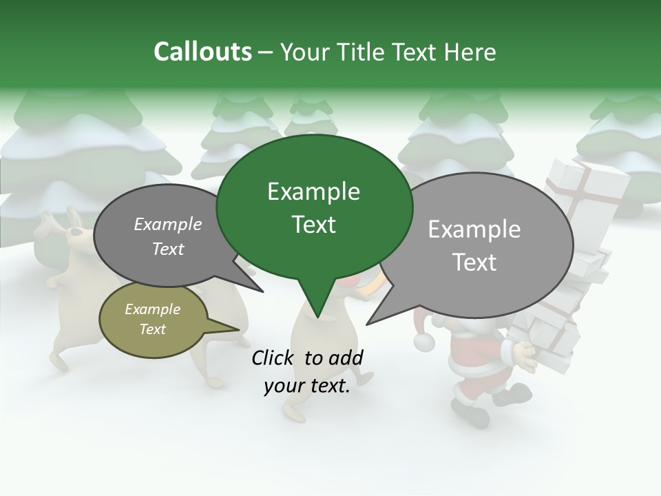 Gift Snow Presents PowerPoint Template