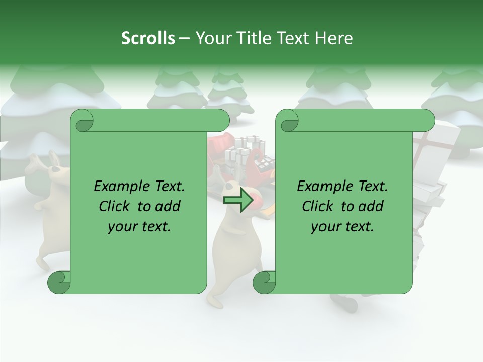 Gift Snow Presents PowerPoint Template