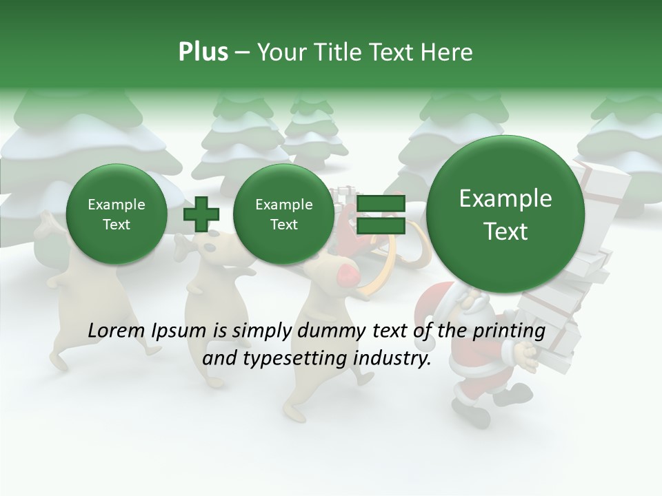 Gift Snow Presents PowerPoint Template