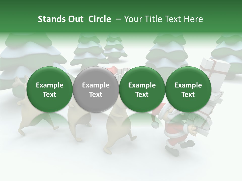 Gift Snow Presents PowerPoint Template