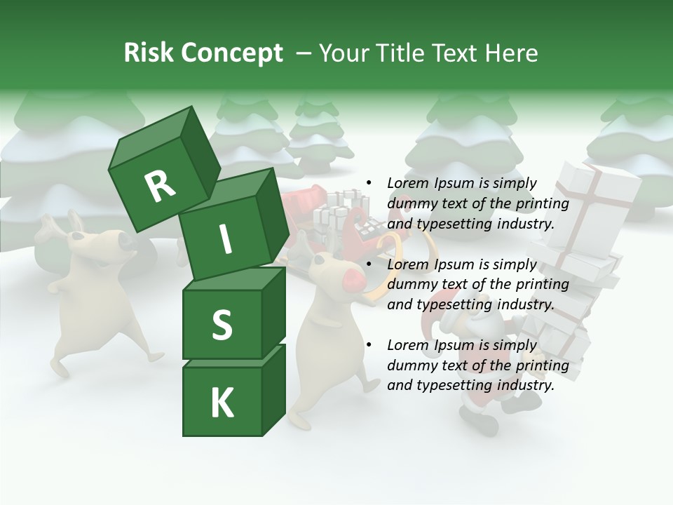 Gift Snow Presents PowerPoint Template