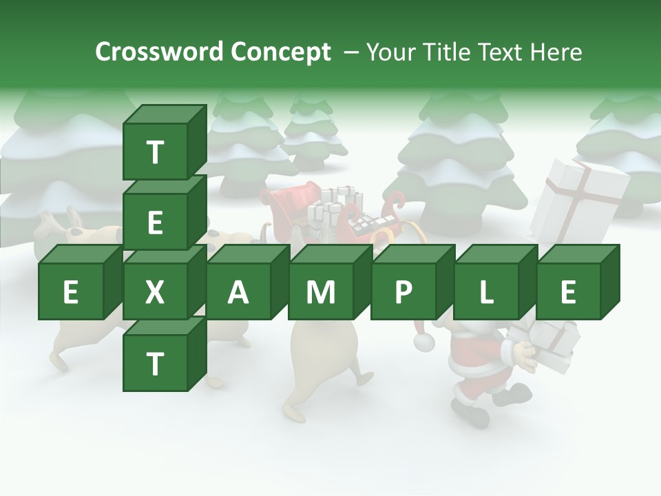 Gift Snow Presents PowerPoint Template