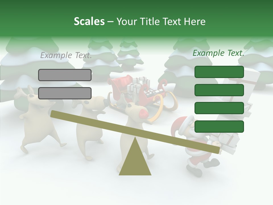 Gift Snow Presents PowerPoint Template