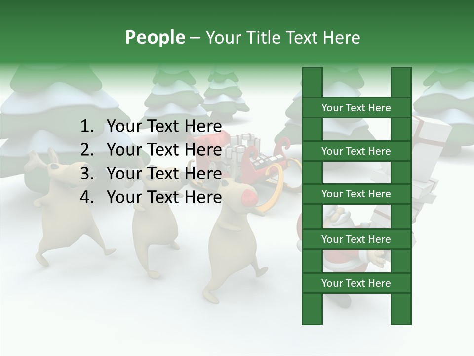 Gift Snow Presents PowerPoint Template