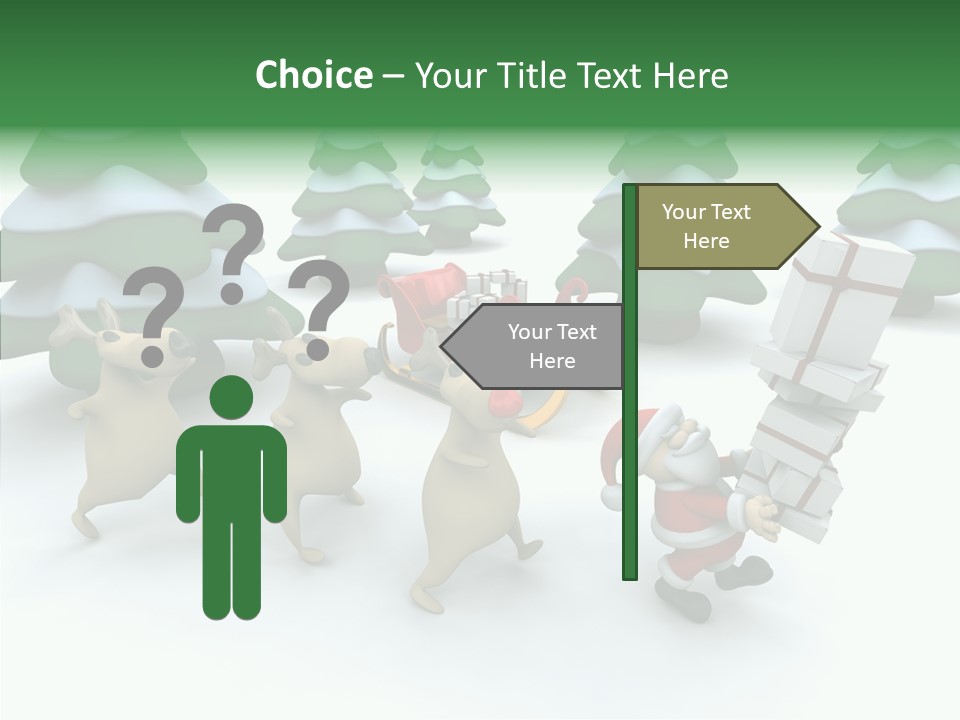 Gift Snow Presents PowerPoint Template