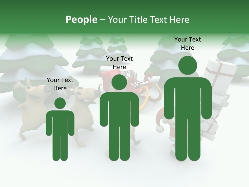 Gift Snow Presents PowerPoint Template