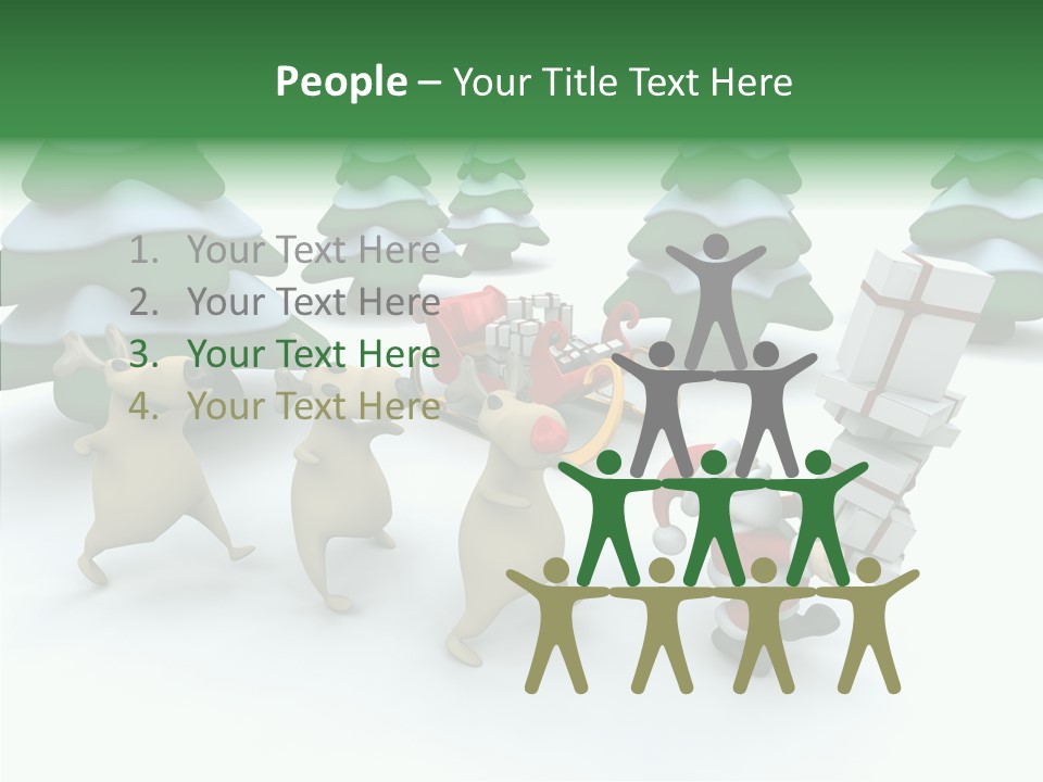 Gift Snow Presents PowerPoint Template