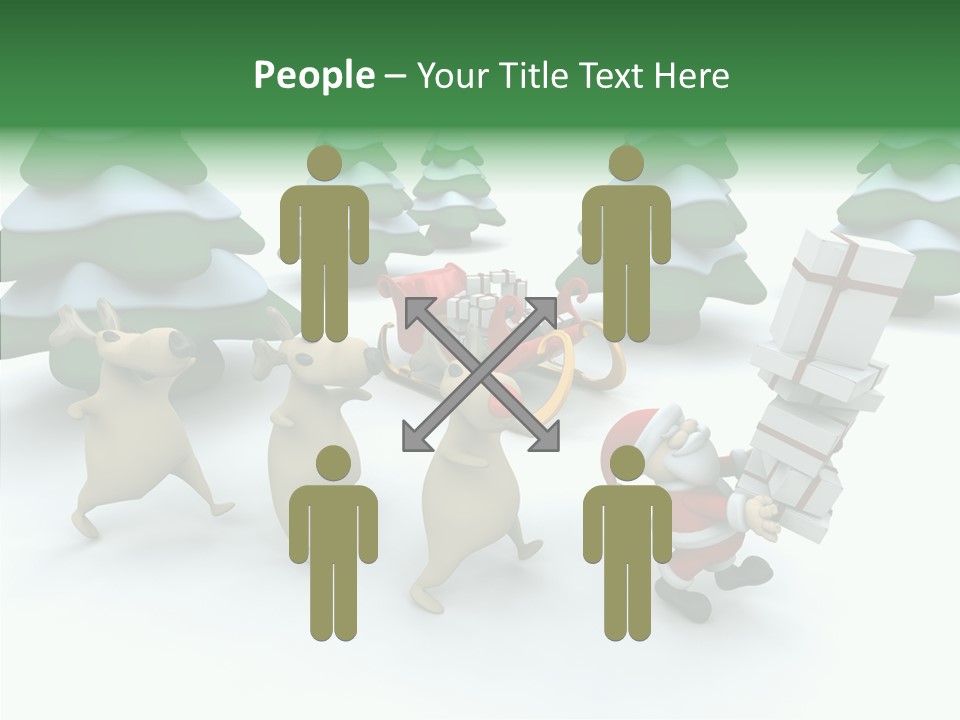 Gift Snow Presents PowerPoint Template