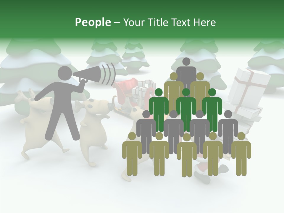 Gift Snow Presents PowerPoint Template