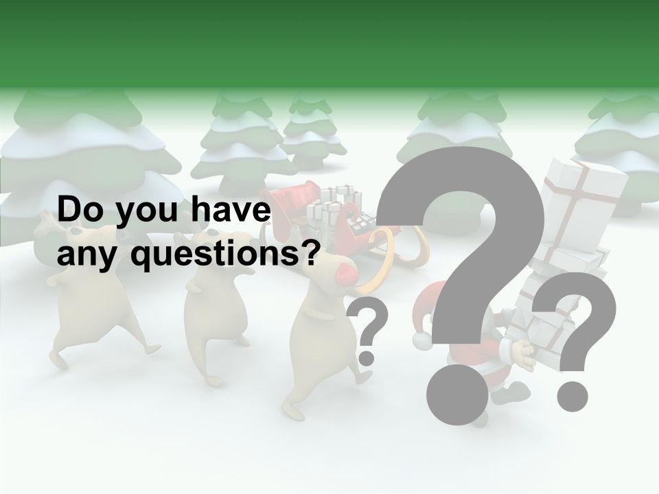 Gift Snow Presents PowerPoint Template