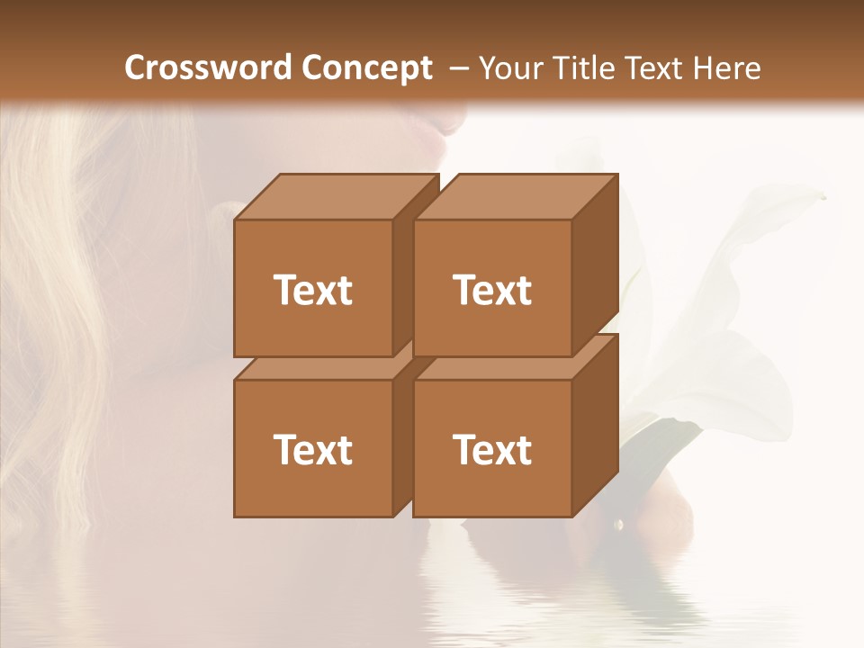 Bare Woman Looking PowerPoint Template